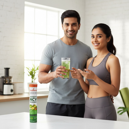 Advanced ACV Moringa Effervescent Tablets Inspired by Indian Wellness| 15 Tablets