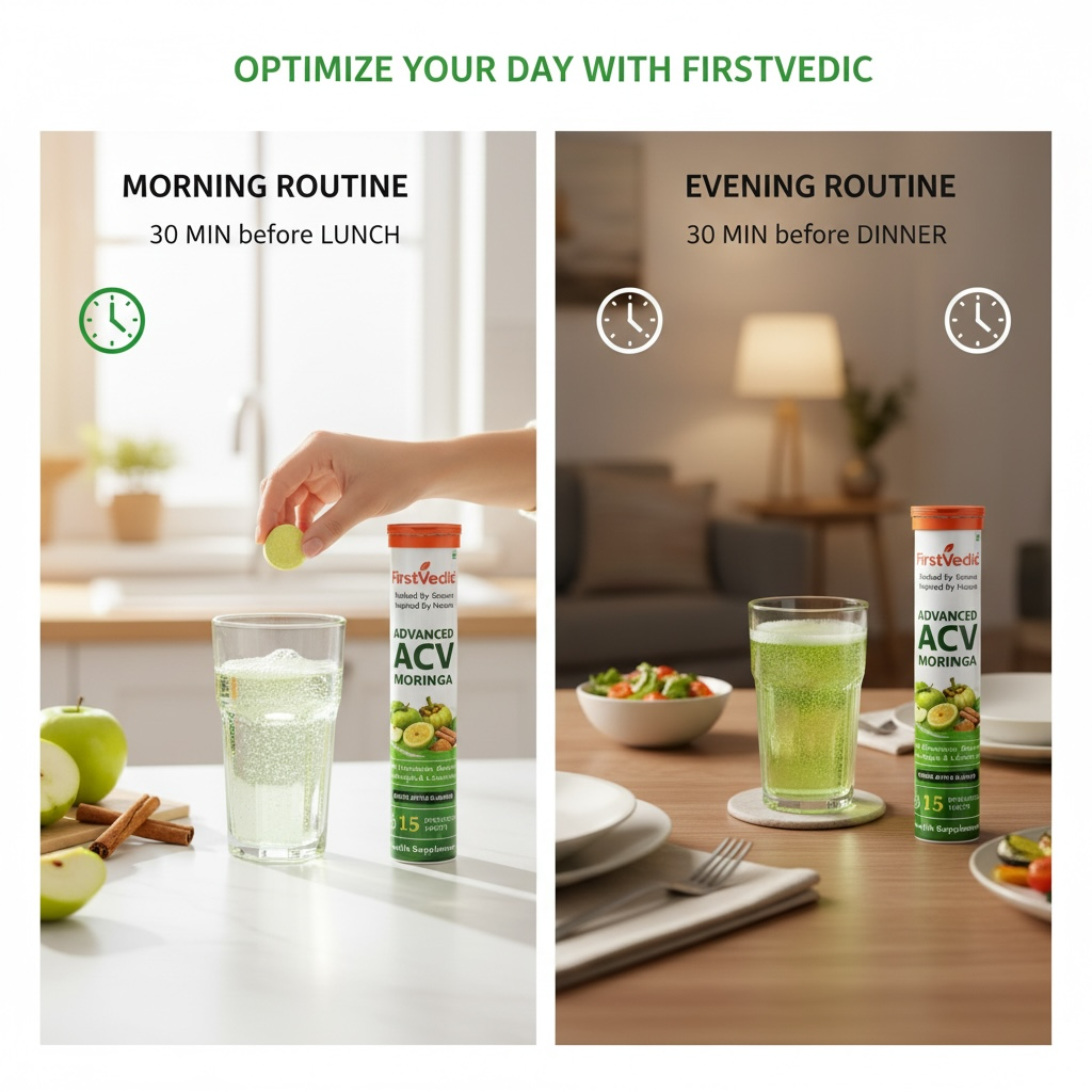 Advanced ACV Moringa Effervescent Tablets Inspired by Indian Wellness| 15 Tablets