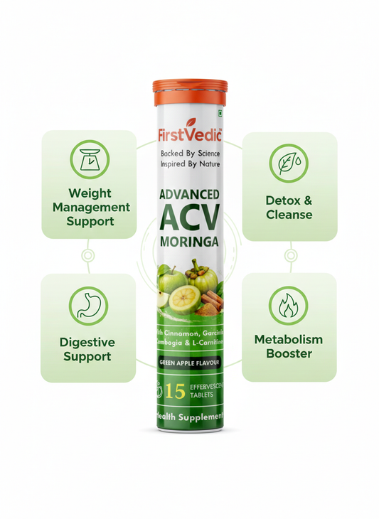 Advanced ACV Moringa Effervescent Tablets Inspired by Indian Wellness| 15 Tablets